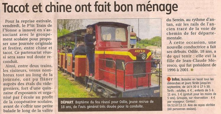 Tacot et chine ont fait bon manage