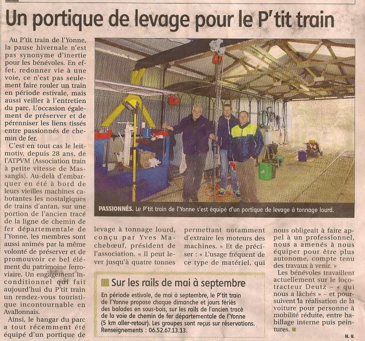Un portique au petit train